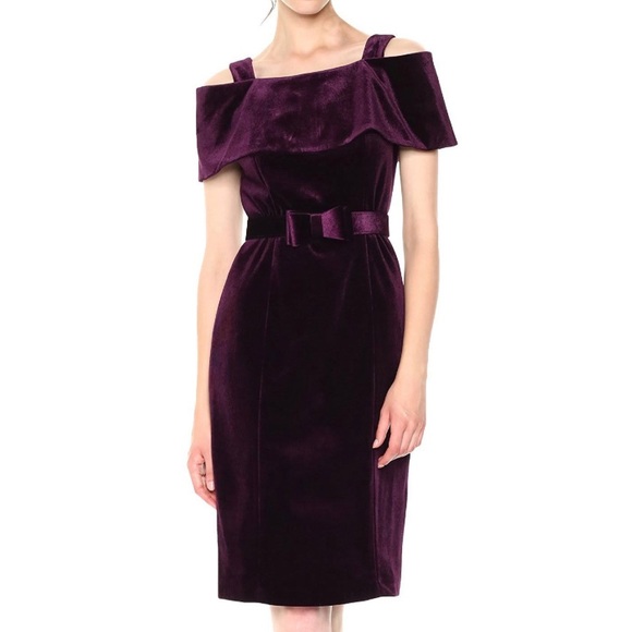 Nanette by Nanette Lepore Plum Moody Romance Velvet Dress (8) - Picture 1 of 10